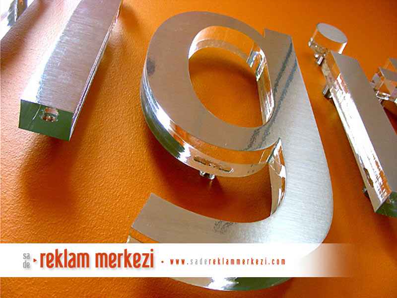 20 mm şeffaf pleksi harf uygulama