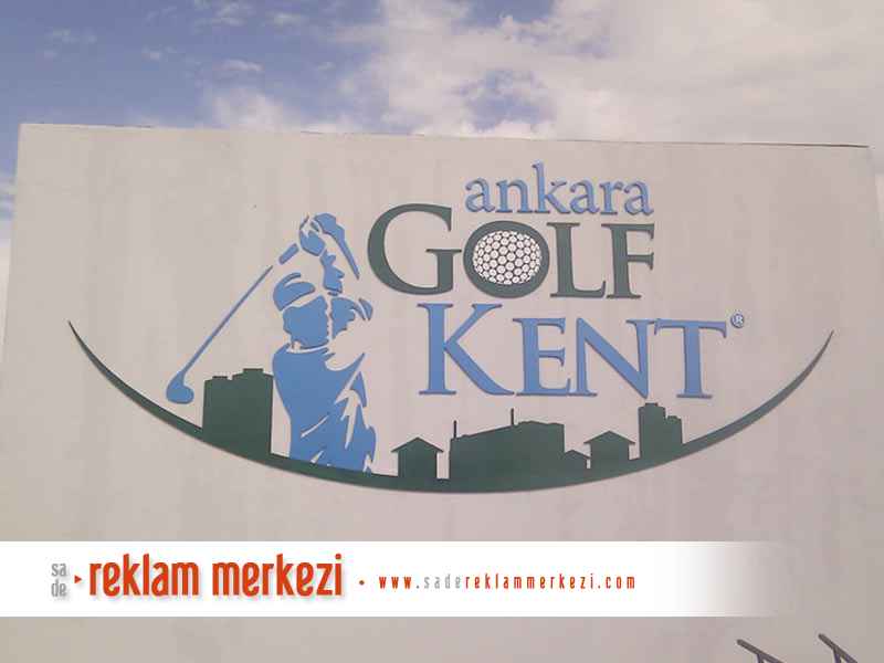 Golf Kent duvar üzeri kabatma dekota  harf tabela  karşı