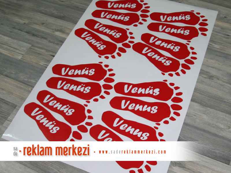 Venüs Kozmetik yer stickerları