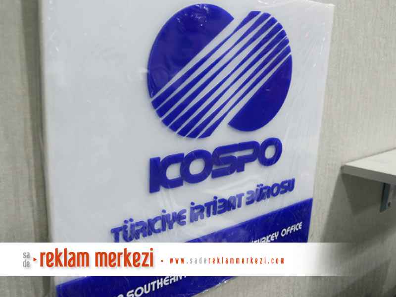 KOSPO Türkiye İrtibat Bürosu yakın görünüm Kapı Tabelası