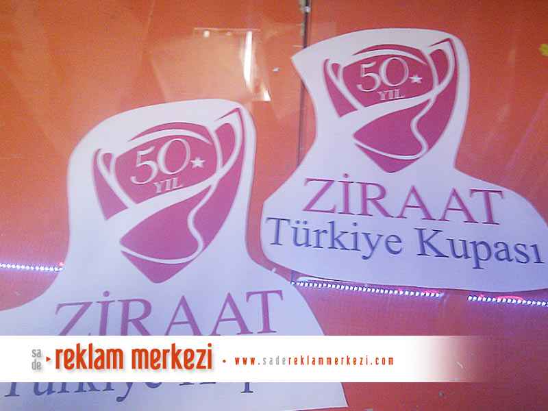 Ziraat Türkiye Kupası folyo kesim.