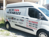 Motocan ford transit araç üzeri logo uygulaması