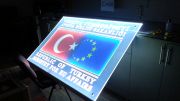 Avrupa Bakanlığı İç mekan Led Işık bantlı tabela