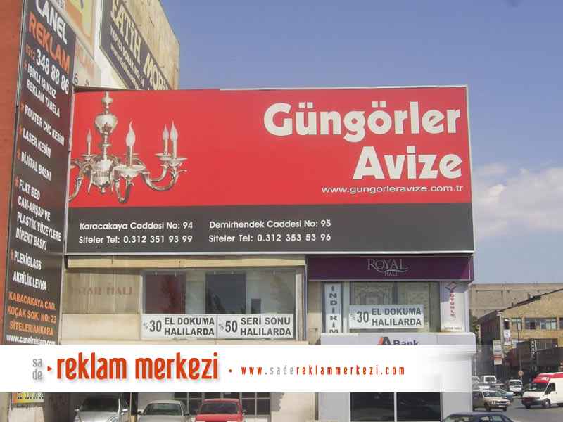 Güngörler Avize Cephe Tabela Görüntüsü