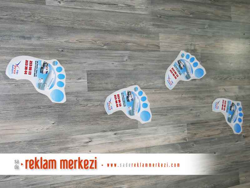 Ayak İzi Folyo Kesim Görüntüsü