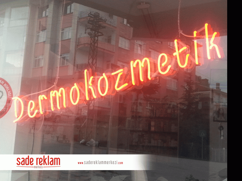 dermokozmetik neon tabela