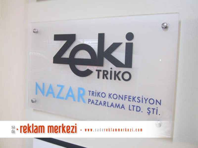 Kapı Tabelası Görünümü Örnektir