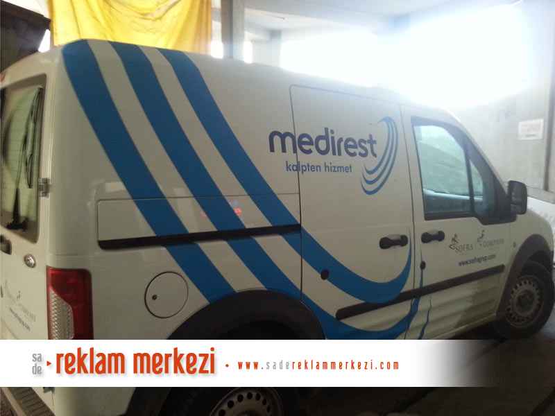 ford connect araç üzeri logo uygulama işlemi