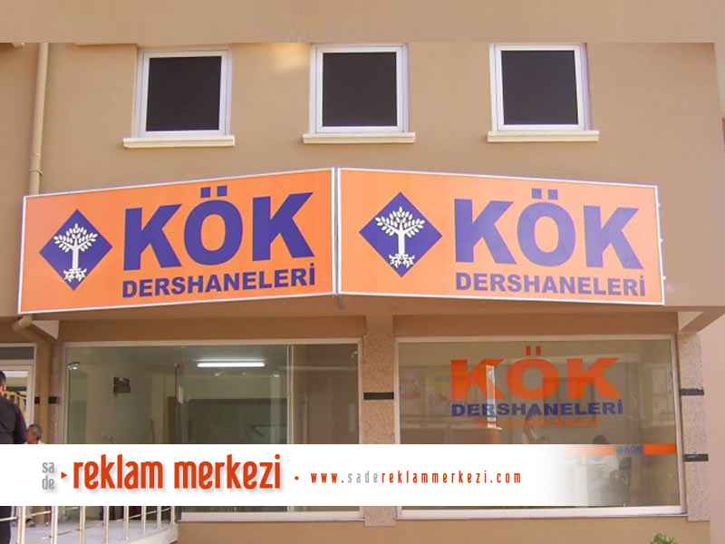 Kök dershanesi balgat vinily germe tabela görünümü