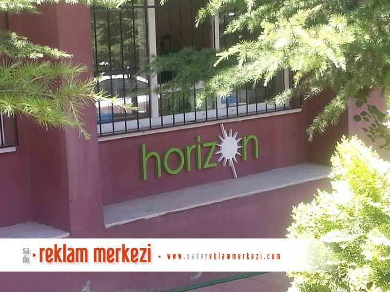 köpük harf horizon logo karşıdan görünümü