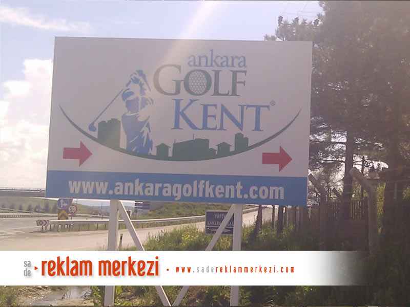 Golf Kent Yol Tabelası Görünümü