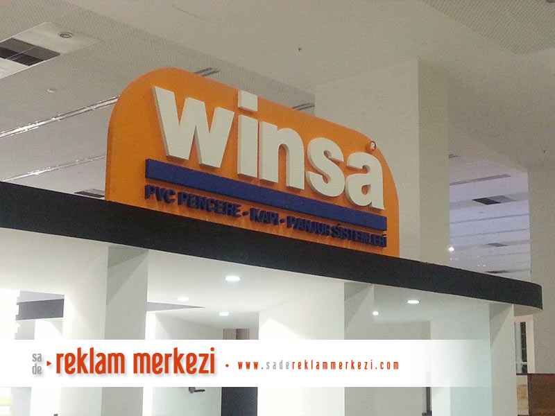 winsa köpük harf tabela