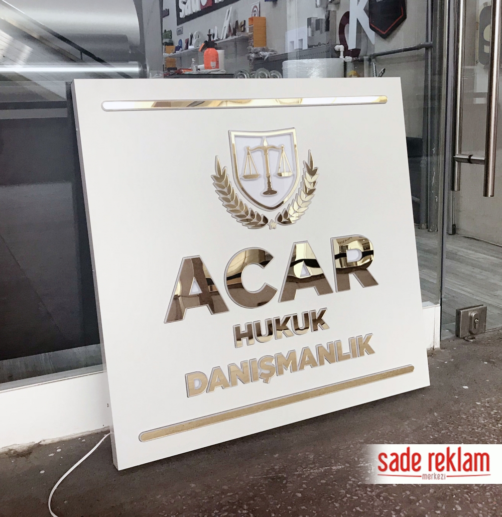 hukuk bürosu tabelaları-avukatlık büro tabela örneği-avukatlık tabela fiyatları-avukat tabelası-pleksi tabela-ışıklı gold harf tabela-altın pleksi tabela-kabartmalı ışıklı tabela-sade reklam