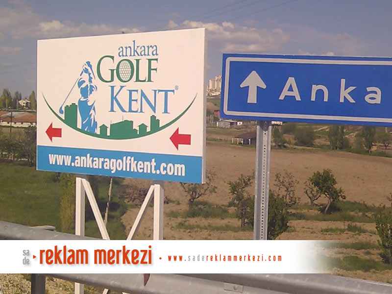 Golf Kent Yol Tabelası Görünüm