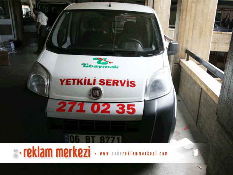 Baymak Servis aracının önden görünümü.