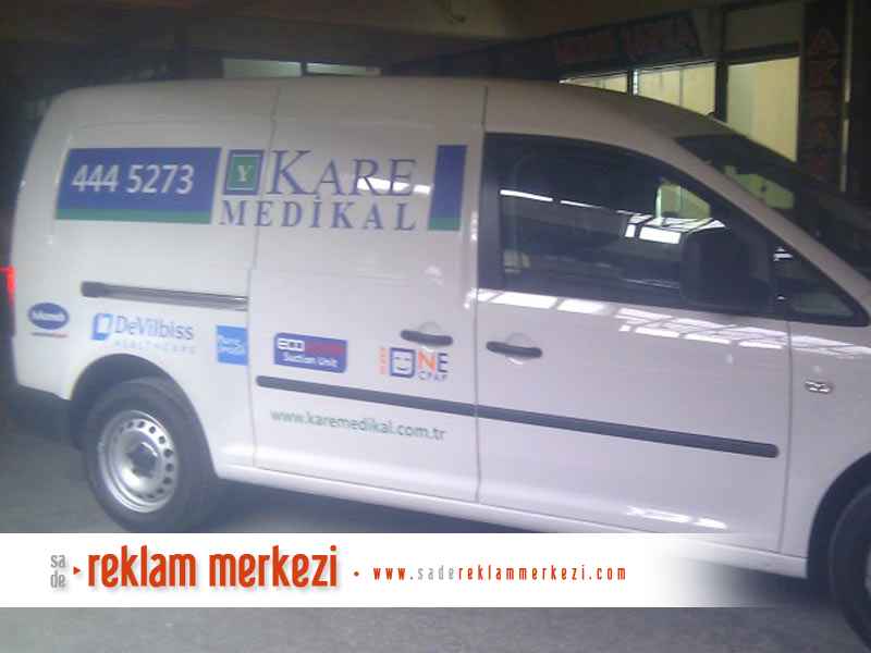 Kare medikal Caddy servis aracı diğer görünüm.