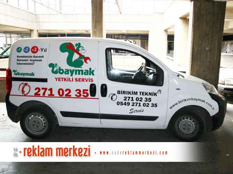 Baymak Servis aracı yandan görünümü.