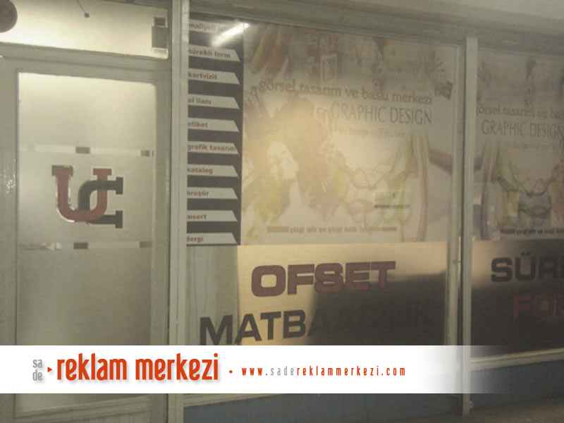 uc matbası cam üzeri buzlu folyo