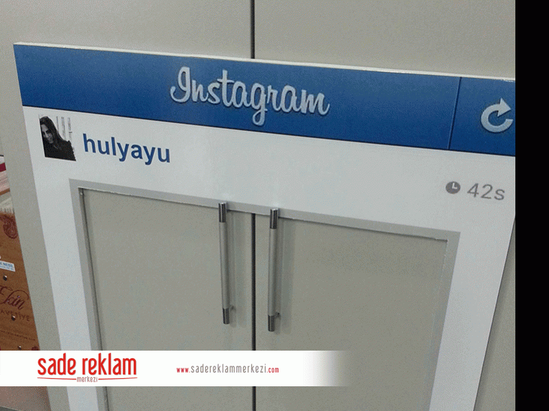 instagram  fotoblok çerçeve görünüm karşıdan