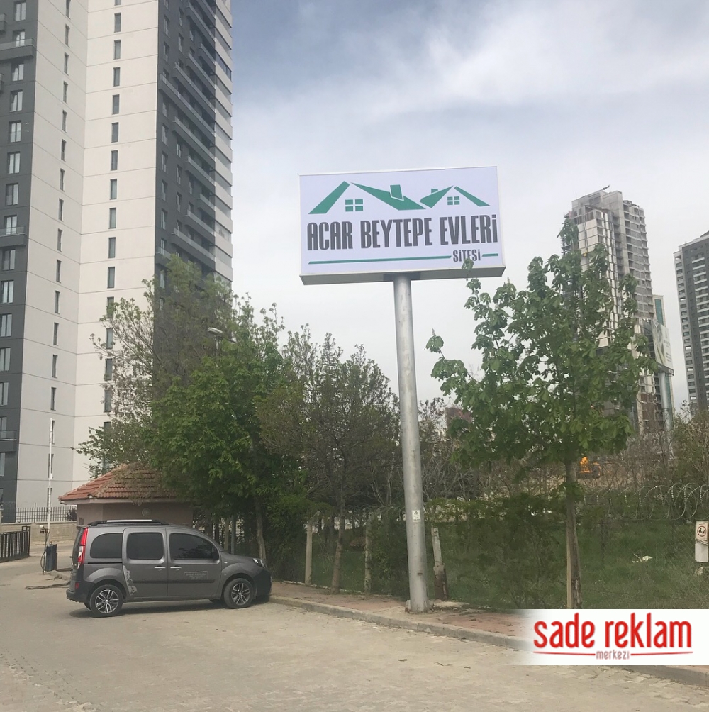 boru direkli totem tabela-boru direkli site tabelası-sade reklam