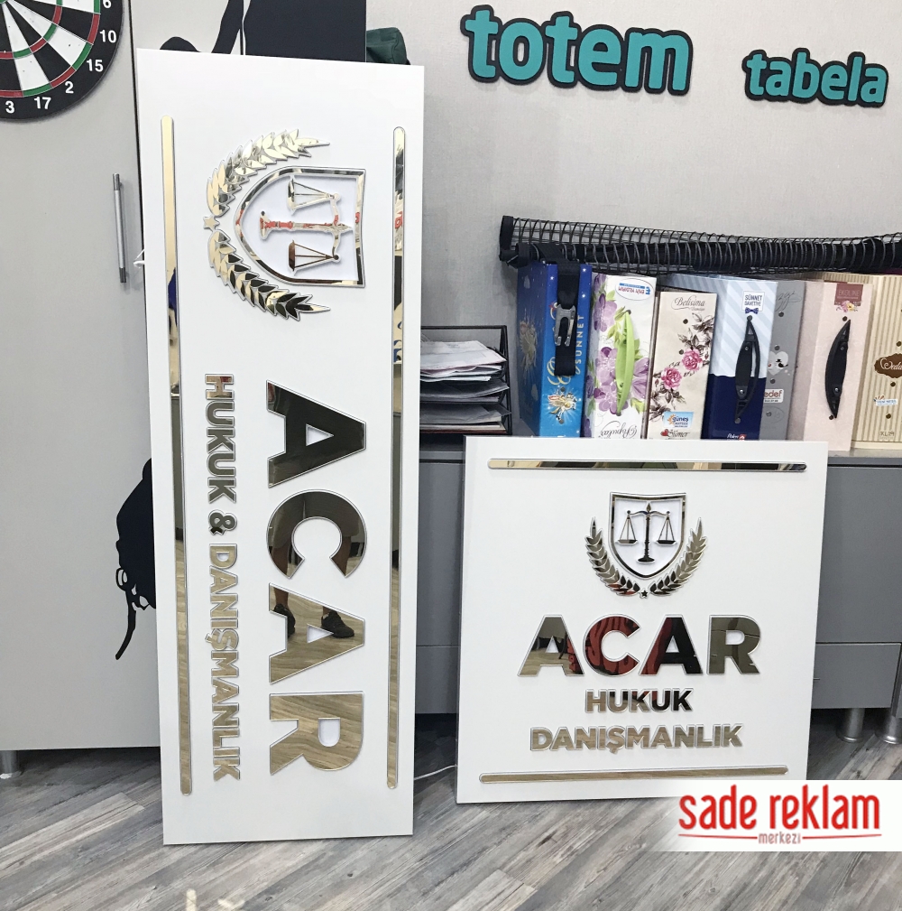 hukuk bürosu tabela örnekleri-tabela ankara-ankarada tabela fiyatları-tabelacı-altın rengi tabela-gold pleksi tabela-sade reklam