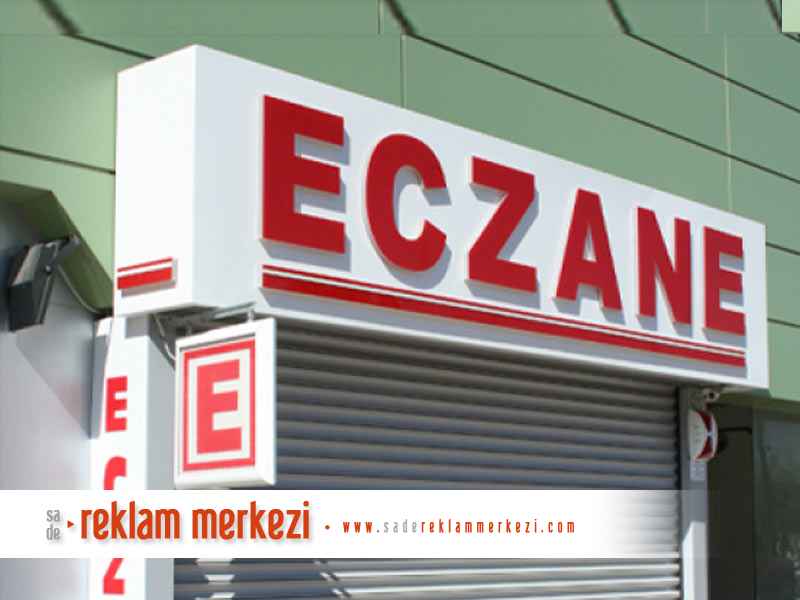 Eczane tabelası-eczane tabela fiyatları-kutu harf tabela-eczane levhası-sade reklam