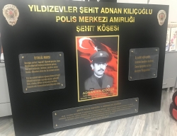 ÇANKAYA YILDIZ POLİS KARAKOLU ŞEHİT KÖŞESİ PANOSU