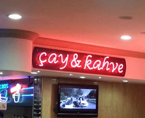 Çay Kahve  Neon Tabela