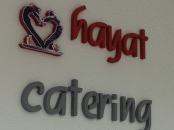 Next Level AVM Hayat Catering Duvar Köpük Logo Uygulama 