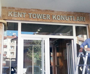 Kent Tower Apartman İsim Tabelası