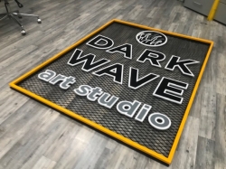 DARK WAVE ELEKLİ METAL ÜZERİ  KABARTMA TABELA