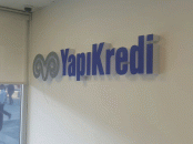 Yapı Kredi Bankası Işıklı Tabela