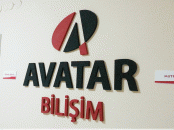 Avatar Bilişim İç mekan kabartma duvar logo