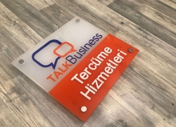 TERCÜME HİZMETLERİ LAZER KESİM PLEKSİ KABARTMA KAPI TABELASI