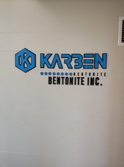 Karben ofis duvar kabartma logo