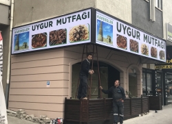 Uygur mutfağı  vinil germe tabela