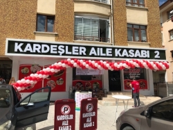 Kardeşler kasabı kutu harf tabela