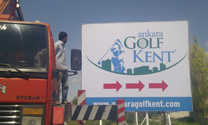 Golf Kent Yönlendirme Tabelası