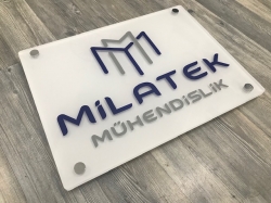 Milatek pleksi kapı tabelası